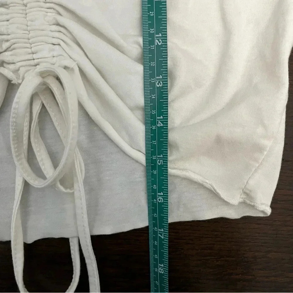 Shein White Juniors size medium Cropped Top - Picture 5 of 6